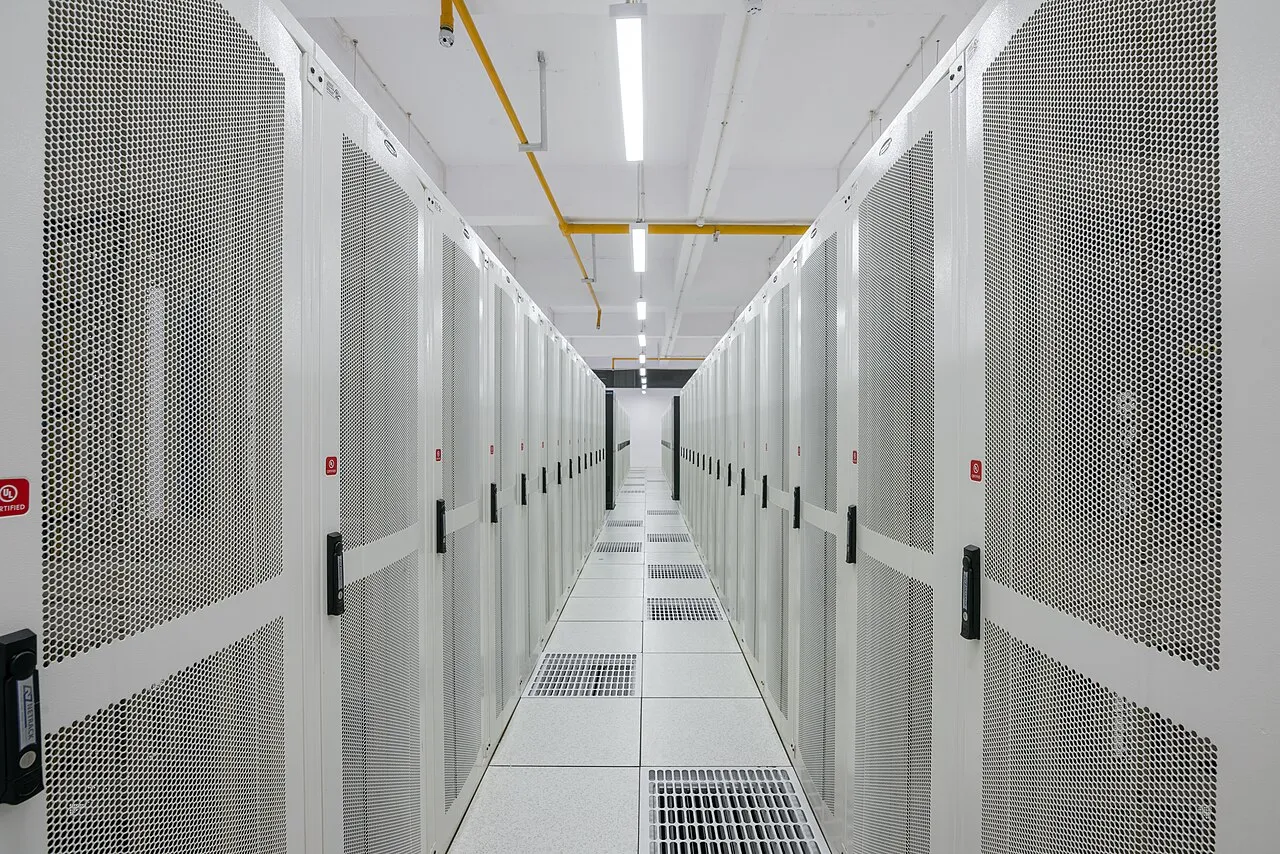 Thematic photograph: Racks Amravati Data Center.jpg