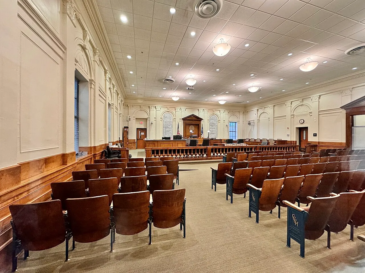 Context photograph: A courtroom at the Cherokee County Courthouse in North Carolina, United States 03.jpg